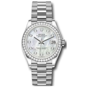 Datejust 31 M278289Rbr-0005 White Diamond 18K White Gold