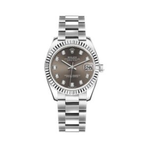 Datejust 31 M278274-0007 OysterSteel And White Gold Grey Dial