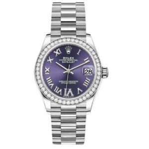 Datejust M278289Rbr-0019 Oyster, 31 Mm, White Gold And Diamonds