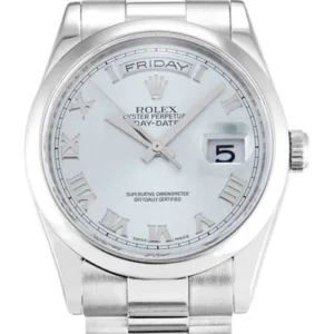 ROLEX DAY-DATE 36MM BLUE DIAL 118206 SUPER CLONE