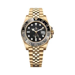 GMT Master II Oyester Perpetual 126718GRNR-0001 18ct Yellow Gold Black Dial
