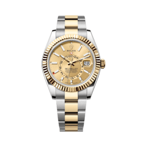 Sky Dweller 336933-0001 Oystersteel And Yellow Gold Champagne Dial 42mm