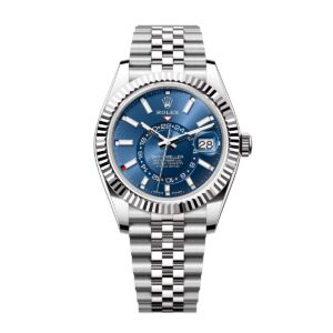 Sky Dweller 336934-0006 White Gold Bright Blue Dial 42mm Chronometer