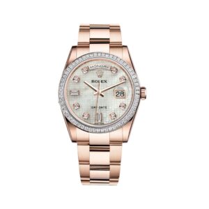 Day-Date 118395BR-0005 Pink Gold White Dial 36mm