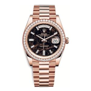 Day-Date 228345RBR-0016 Rose Gold Eisenkiesel Diamond Dial & Diamond Bezel 40mm