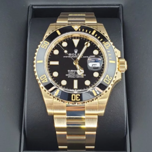 BRAND NEW 126618LN 126618 SUBMARINER DATE BLACK DIAL YELLOW GOLD OYSTER 41mm