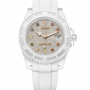 Submariner Phantomlab&Rolex Joint Crystal GRF Rubber Strap VS3135