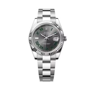Datejust 41 126334-0021 Oystersteel-White Gold Slate Dial 41mm