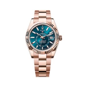Sky Dweller 336935-0001 Everose Gold Blue-Green Dial 42mm
