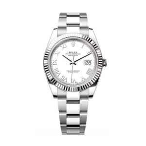 Datejust 126334-0023 White Roman Dial White Gold Bezel 41mm Oystersteel Oyster Bracelet
