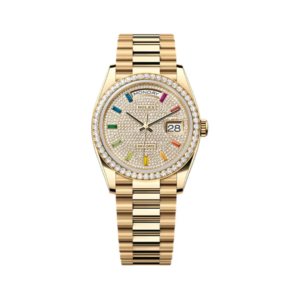 Day-Date Diamond Bezel 128348RBR-0030 Diamond-Paved Yellow Gold 36mm