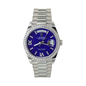 Day-Date Lapis Lazuli 128349RBR White Gold Blue Dial 36mm