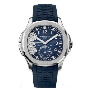 Aquanaut 5650G-001 Advanced Research 40.8Mm Travel Time Blue Dial 18K White Gold
