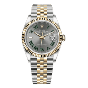Datejust 126233-0035 Slate Grey Green Roman Dial 36Mm Stainless Steel And 18K Yellow Gold Chronometer