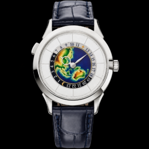 World Time Luxury Travel Watch White Metal Edition