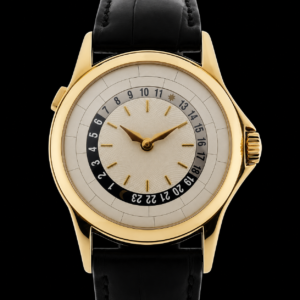 Luxury World Time GMT Watch Yellow Tone Classic 37mm