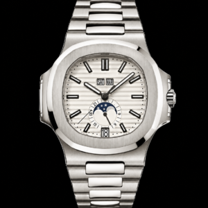 Integrated Steel Luxury Sport Watch White Dial Premium Design