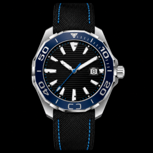 Blue Dial Automatic Dive Style Watch with Nylon Strap 43mm