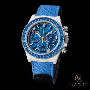 Skeleton Dial Sapphire Style Chronograph Watch