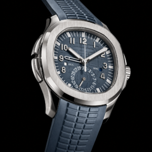 Dual Time Luxury Watch White Metal Finish with Travel Function