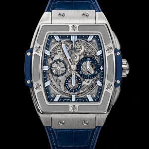 Titanium Blue Ceramic Chronograph Style Watch 42mm