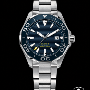 Blue Dial Automatic Diver Watch Stainless Steel 300M Style