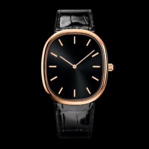 Black Dial Classic Dress Watch Rose Gold Tone 34.5mm