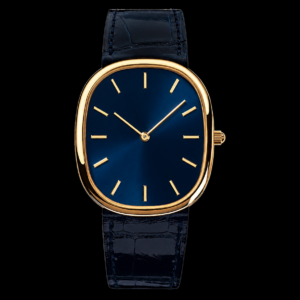Ultra-Thin Blue Dial Dress Watch Gold Tone 31mm