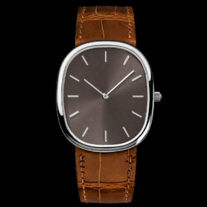 Grey Dial Ultra-Thin Dress Watch White Metal Finish 31mm