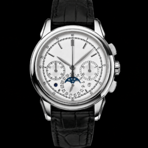 Silver Dial Luxury Chronograph Calendar Watch White Metal Finish 41mm