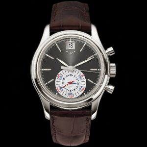 Grey Dial Luxury Chronograph Watch Platinum Style Finish 40.5mm