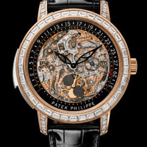 Skeleton Dial Luxury Statement Watch Rose Gold Tone 43mm
