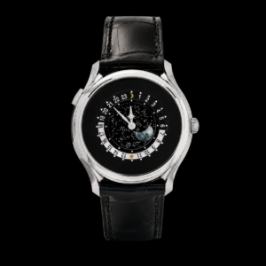 Black Dial Moon Phase World Time Luxury Watch