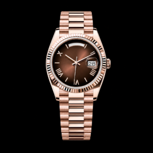 Classic Dress Watch Brown Ombre Dial Rose Gold 36mm