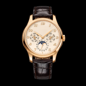 Ivory Dial Rose Gold Tone Perpetual Calendar Luxury Watch