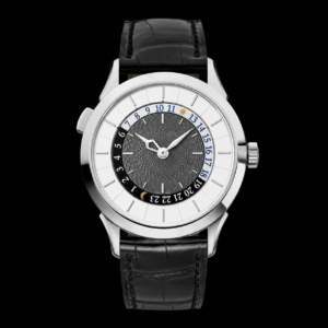 World Time White Gray Dial Luxury Watch