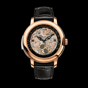 Skeleton Dial Rose Tone Perpetual Calendar Luxury Watch