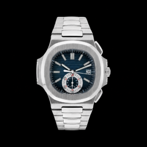 Blue Grey Dial Stainless Steel Chronograph Watch