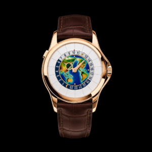 White Dial World Time Rose Gold Tone Luxury Watch