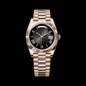 Luxury Dress Watch Everose Gold Finish Slate Ombre Dial 40mm